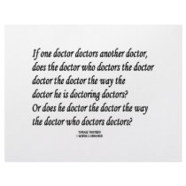 Tongue Twister Doctor Doctors Another Doctor letterhead