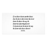 Tongue Twister Doctor Doctors Another Doctor Personalized Photo Card