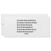 Tongue Twister Doctor Doctors Another Doctor rack cards by wordsunwords Tongue Twister Doctor Doctors Another Doctor rack cards