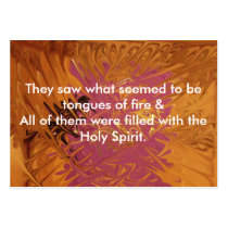 Tongues of Fire Bookmark2 business cards
