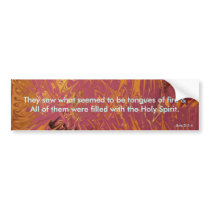 Tongues Of Fire bumper stickers