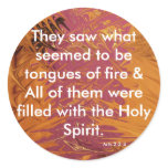 Tongues of Fire Stickers