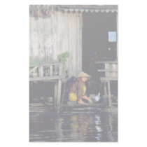 Tonle Sap dwelling, Cambodia Stationery Paper
