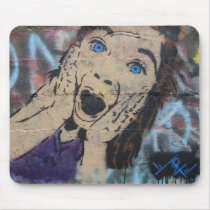 Tonza's Creaming Girl Stencil mousepads by HeyItsTonza Tonza's Creaming Girl Stencil mousepads