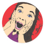 Tonza's Screaming Girl stickers