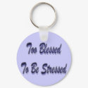 Too Blessed Purple keychains
