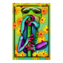 Too Cool Daisy Frog posters