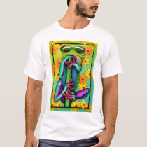 Too Cool Daisy Frog t-shirts by LaureFCarlisle Too Cool Daisy Frog t-shirts