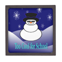 Too Cool For School Snowman Premium Gift Box