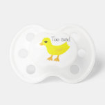 Too Cute Baby Ducky Pacifier for Boy or Girl