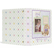 Too Cute Puppy, Baby Girl Scrapbook Binder binder