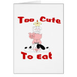 too cute to eat cards