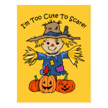 Too Cute To Scare Postcards