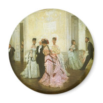 Too Early by James Tissot Refrigerator Magnet