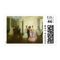 Too Early by James Tissot Postage Stamps