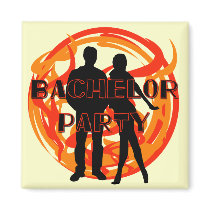 Too Hot Bachelor Party T-shirts and Gifts magnets by weddingsareus Too Hot Bachelor Party T-shirts and Gifts magnets