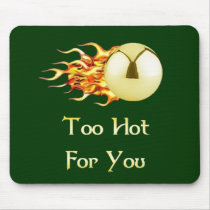 Too Hot Flaming Pinball Mousepad