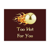 Too Hot Flaming Pinball Post Cards