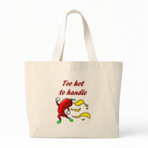 Too Hot To Handle Chili Pepper Tote Bag