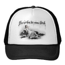 Too Hot to Wear Black Trucker Hat