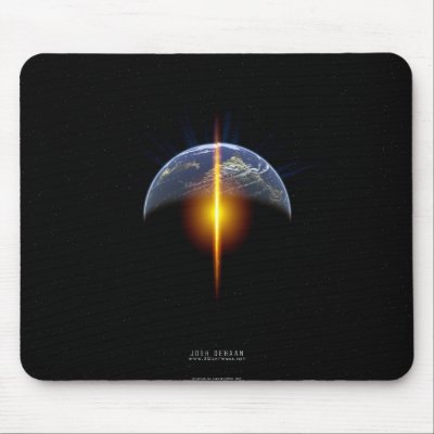 Too Late Mouse Pad by 3dartwork
