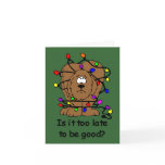 Too late to be good? Christmas card