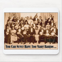 Too Many Banjos Mousepad mousepads