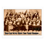 Too Many Banjos Postcard