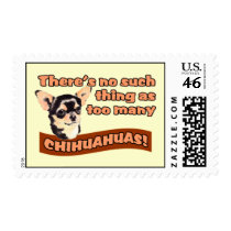 "Too Many Chihuahuas" Postage
