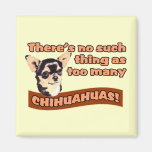 "Too Many Chihuahuas" Refrigerator Magnets