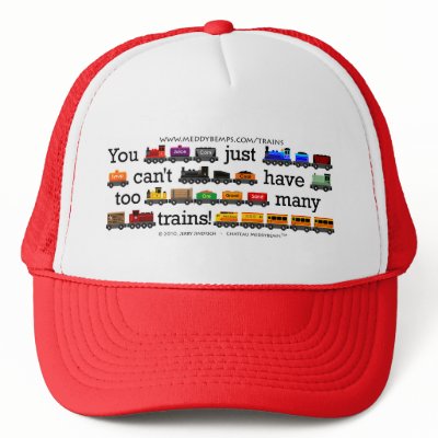Too Many Trains Trucker Hats by jerryjindrich