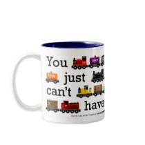 Too Many Trains Mug mugs