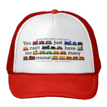 Too Many Trains hats