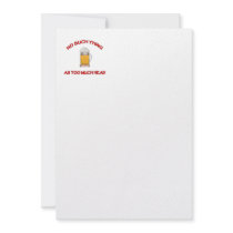 Too Much Head - Beer Custom Announcements