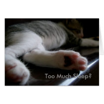 Too Much Sleep Card by SerenityCreek Too Much Sleep Card