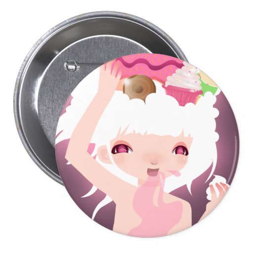Too Much Sweet Pinback Button