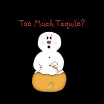 Too Much Tequila Snowman Shirt