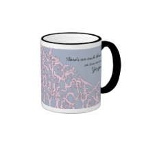 Too much Yoga mug, pink mugs