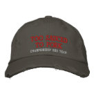 distressed_unstructured_adjustable_cap - Hat for Too Sauced To Pork Championship BBQ Team