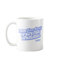 Too Sexy Blue Mug mugs