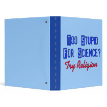 Too Stupid For Science Binder