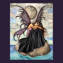 Too Tired to Fly Fairy Poster posters