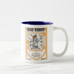 Too Tired Vintage Songbook Cover Coffee Mugs