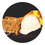 Tool Belt Safety Vest Hard Hat stickers