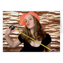 Tool Girl - measuring tape cards by sauvey Tool Girl - measuring tape cards