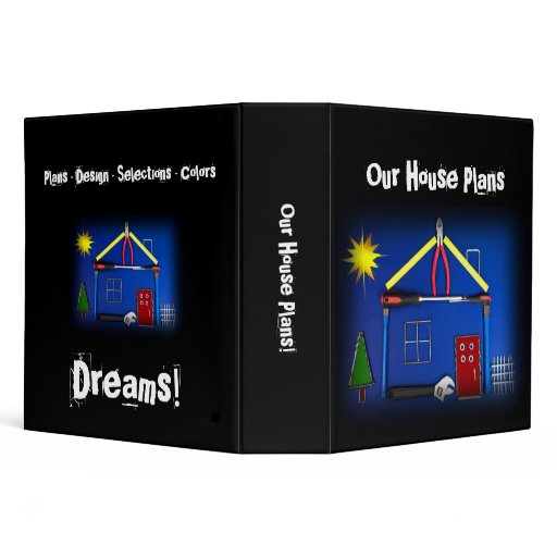Tool House Binder for New Construction 3 Ring Binder Zazzle