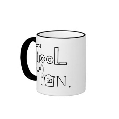 Tool Man drawing, mug by Cherylsart