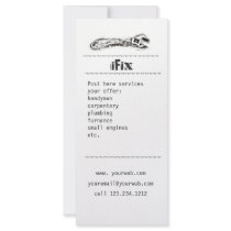Tool Wrench Fix It Plumber Full Color Rack Card
