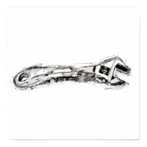 Tool Wrench Print by studio236 Tool Wrench Print