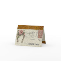 Tooled Leather Vintage Paper Thinking of You Card